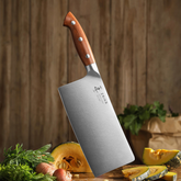 18 cm Çin Satırı Şef Bıçağı- Sekoya Ağacı Sap