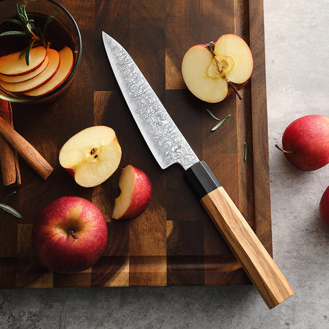67 Katman Utility Paslanmaz Damascus Mutfak Bıçağı 12,5 cm