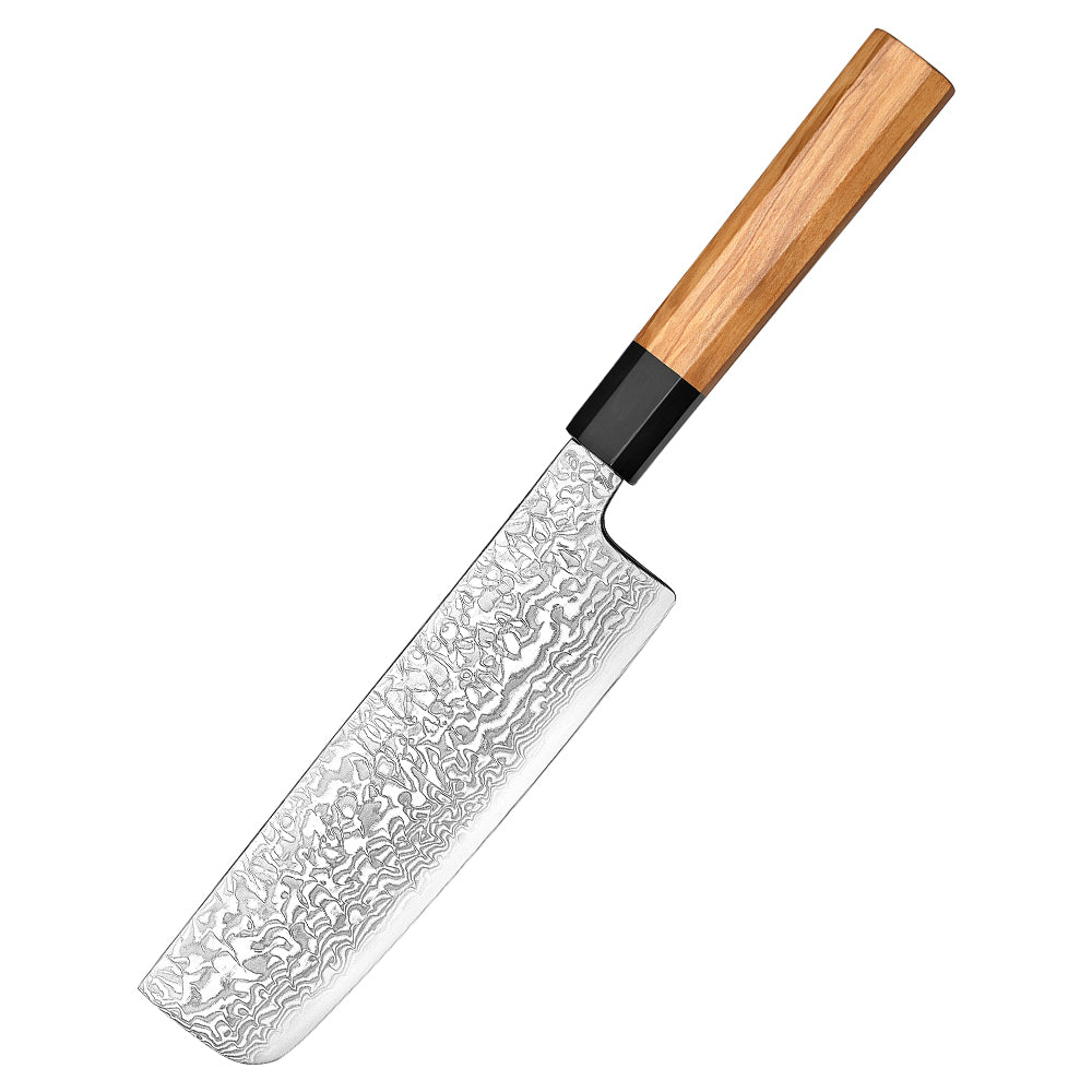 67 Katman Nakiri Paslanmaz Damascus Şef Bıçağı 19,5 cm