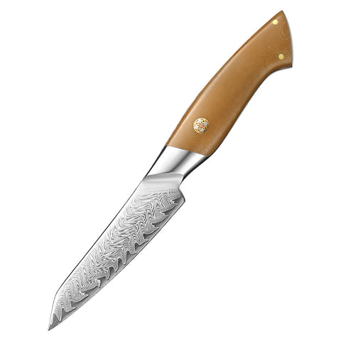 Crest Serisi I Soyma Bıçağı I 67 Katman Paslanmaz Damascus Çelik I Micarta & Mosaic Edition