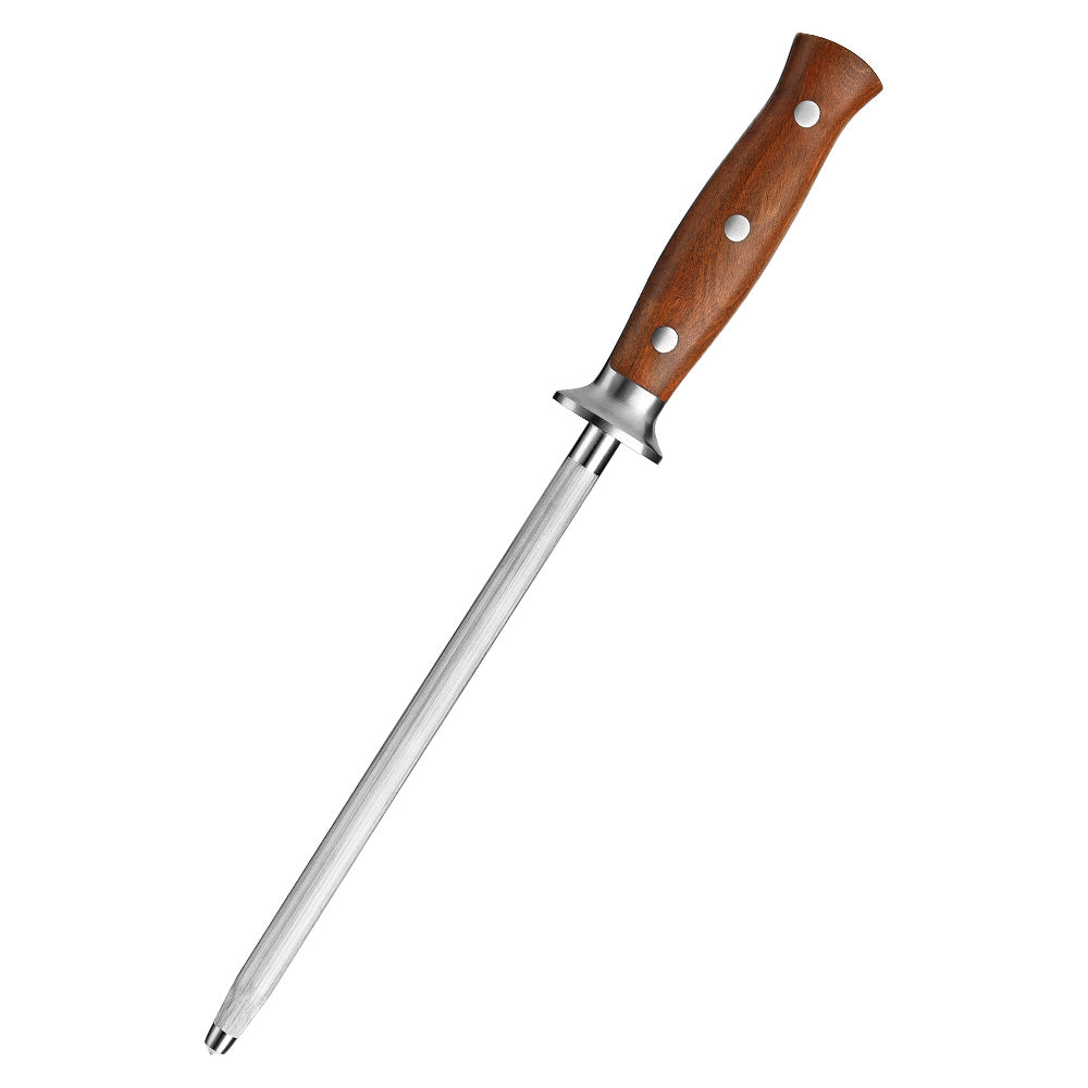 22.5 cm Sert Krom Kaplama Bileme Masatı- Sekoya Ağacı Sap