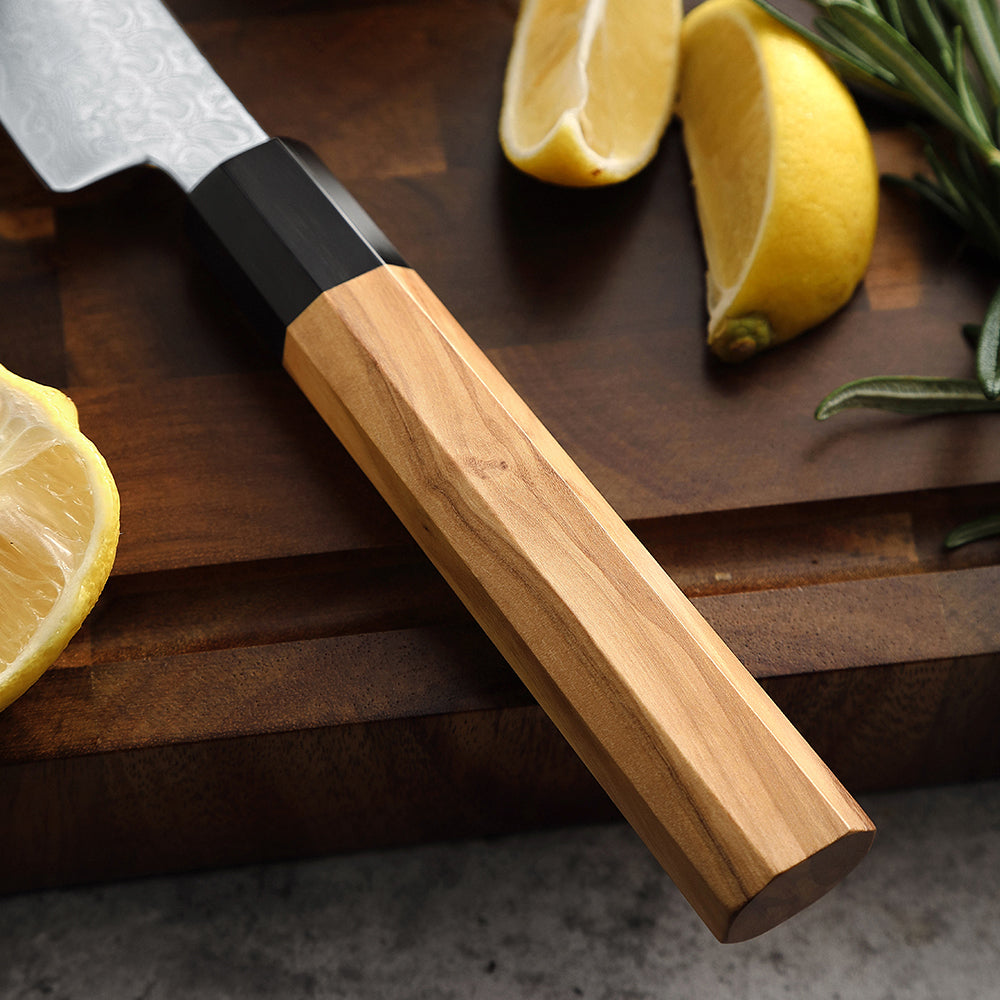 67 Katman Utility Paslanmaz Damascus Mutfak Bıçağı 12,5 cm