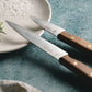Doğal Ceviz Sap ve Pirinç Perçin ile 2' li Set Dilimleme ve Soyma Bıçağı